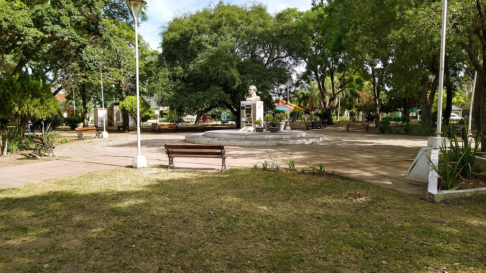 Plaza principal de Villa Urquiza